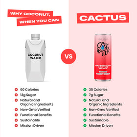 CALIWATER skincare benefits spotlight with Vitamin C and Vitamin E icons.
