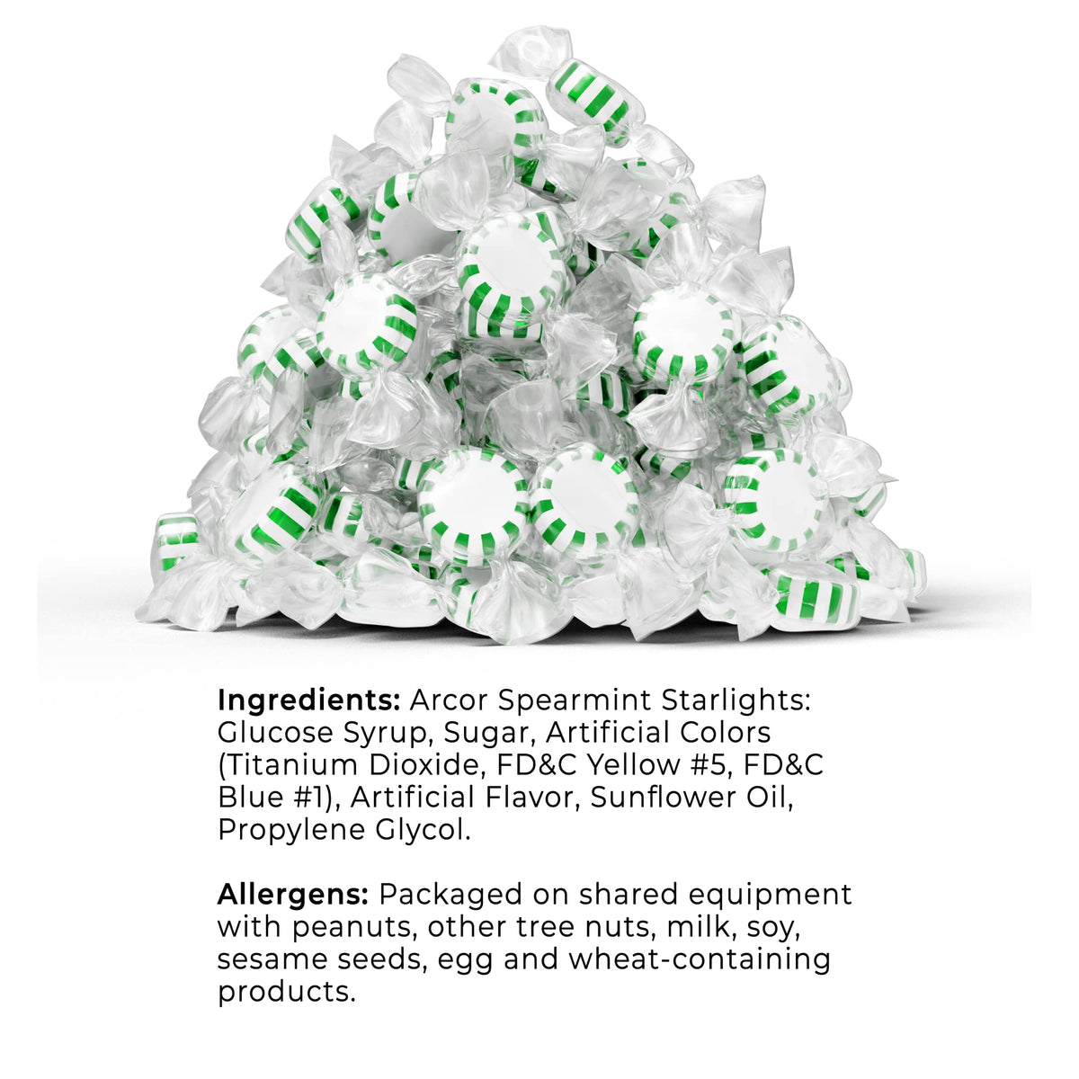 Cambie Arcor Spearmint Starlights Argentina-origin mint candy bulk for gifting.