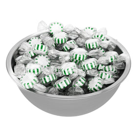 Cambie Arcor Spearmint Starlights mint-bag display in bowls enhances welcome stations.