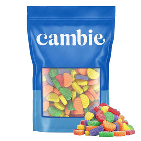 Cambie lemon fruit slices candy closeup highlighting zesty citrus flavor