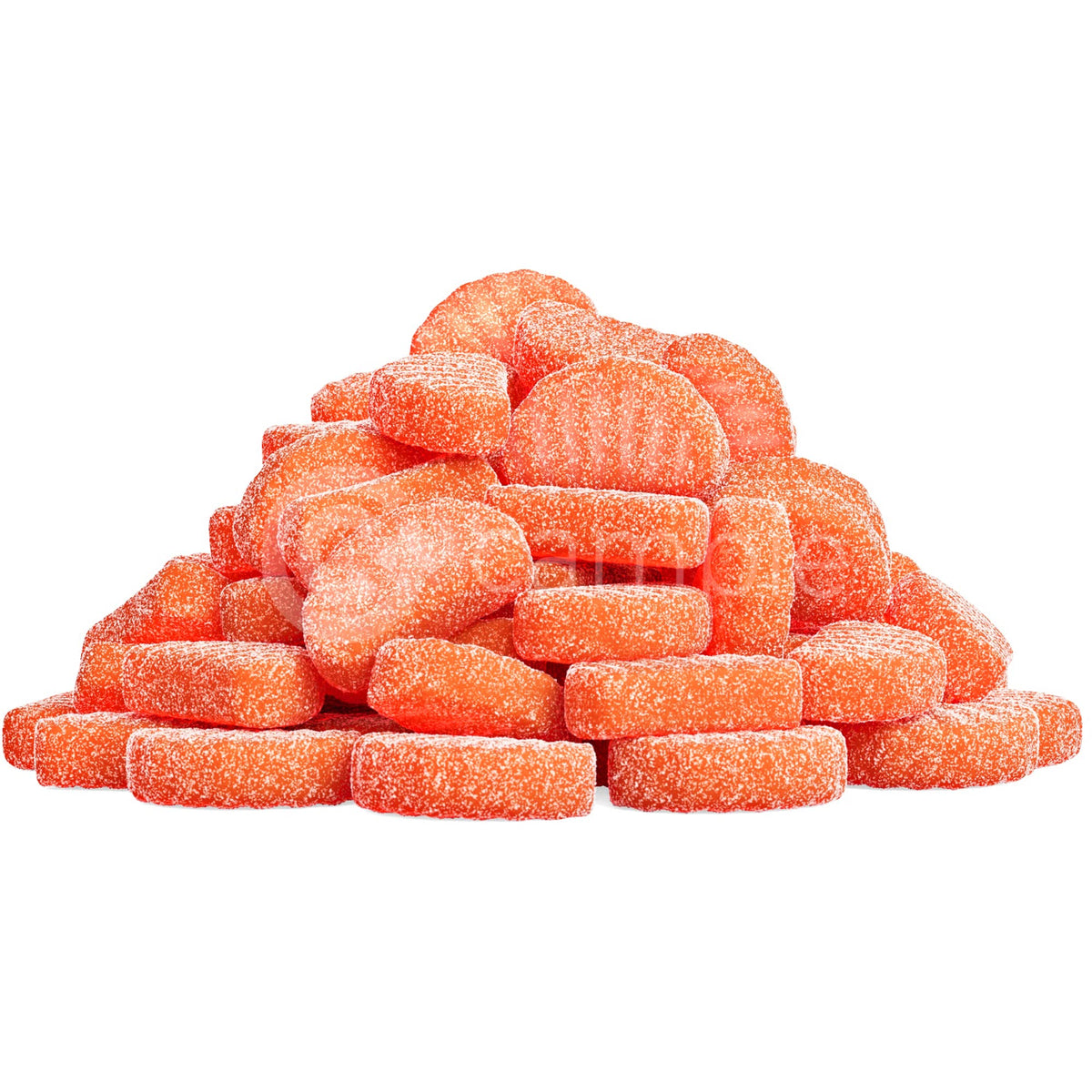Cambie fruity jelly slices arranged as a fun fruit candy option.
