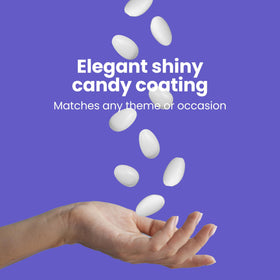 USA-grown almonds inside Cambie Jordan Almonds with a thick candy shell.