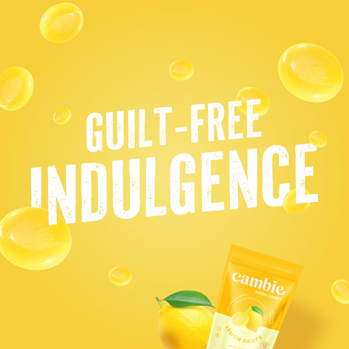 Cambie lemon drops are perfect for work or travel snacking.