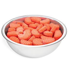 Cambie orange slices candy open bag showing plentiful gummies.