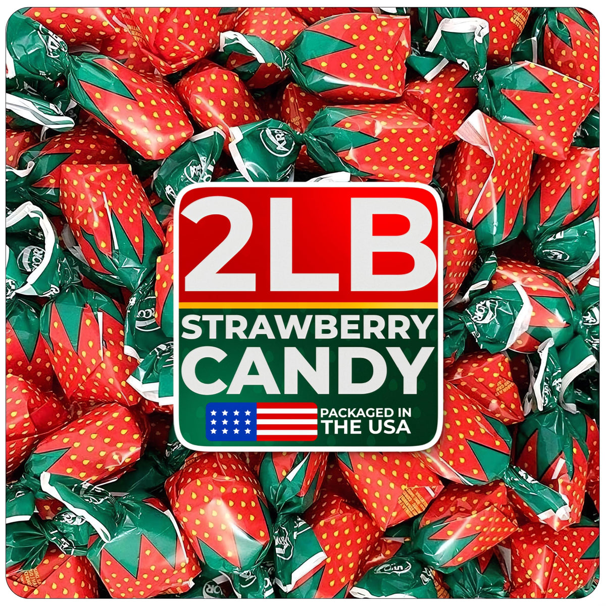 Cambie strawberry hard candy bulk bag ideal for sharing and sweetness.