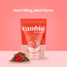 Cambie strawberry candy makes great party favors.