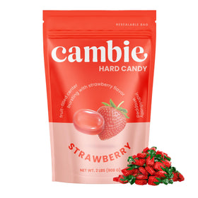 Resealable bag keeps Cambie candy fresh between uses.