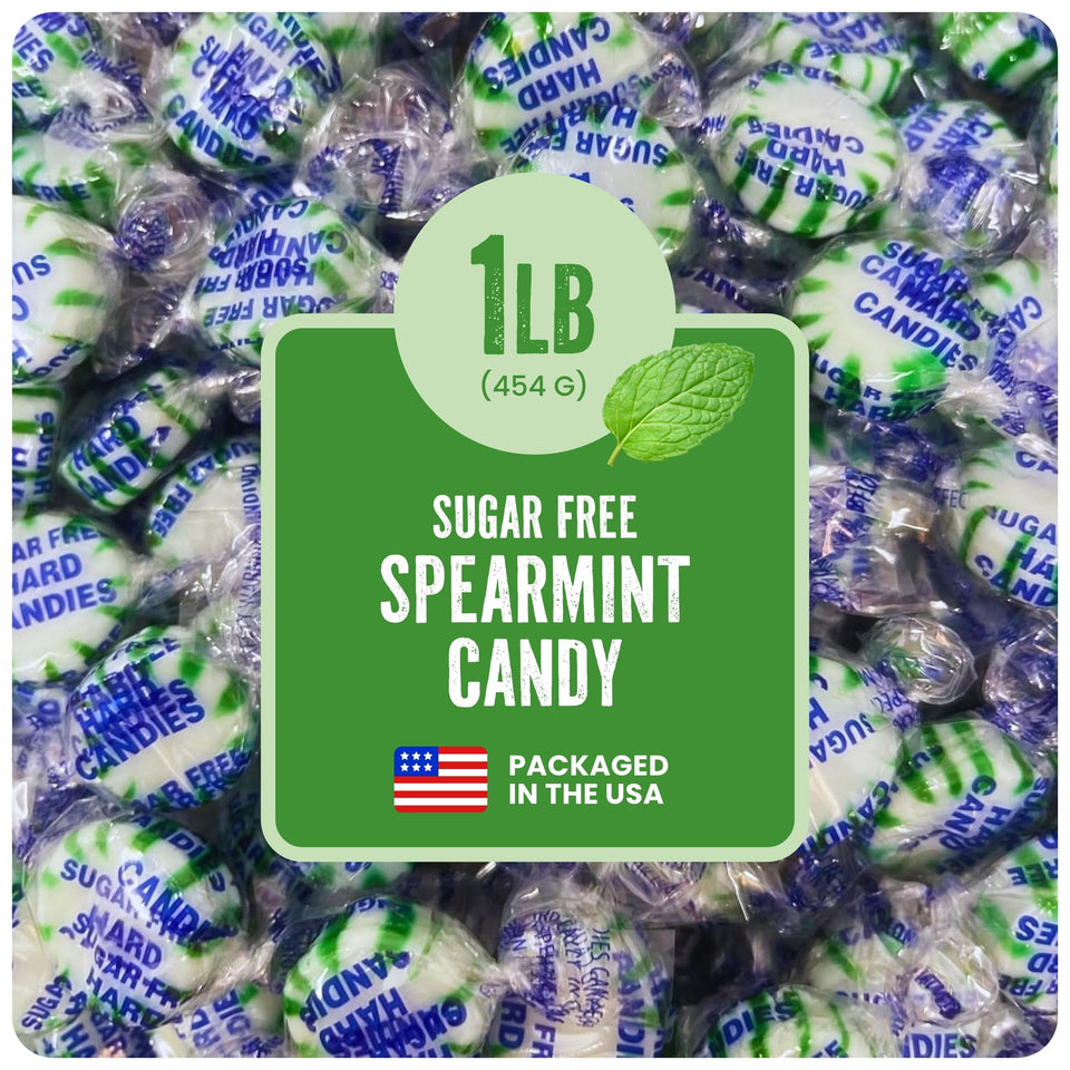 Cambie sugar-free hard candy spearmint packaging for convenient on-the-go freshness.
