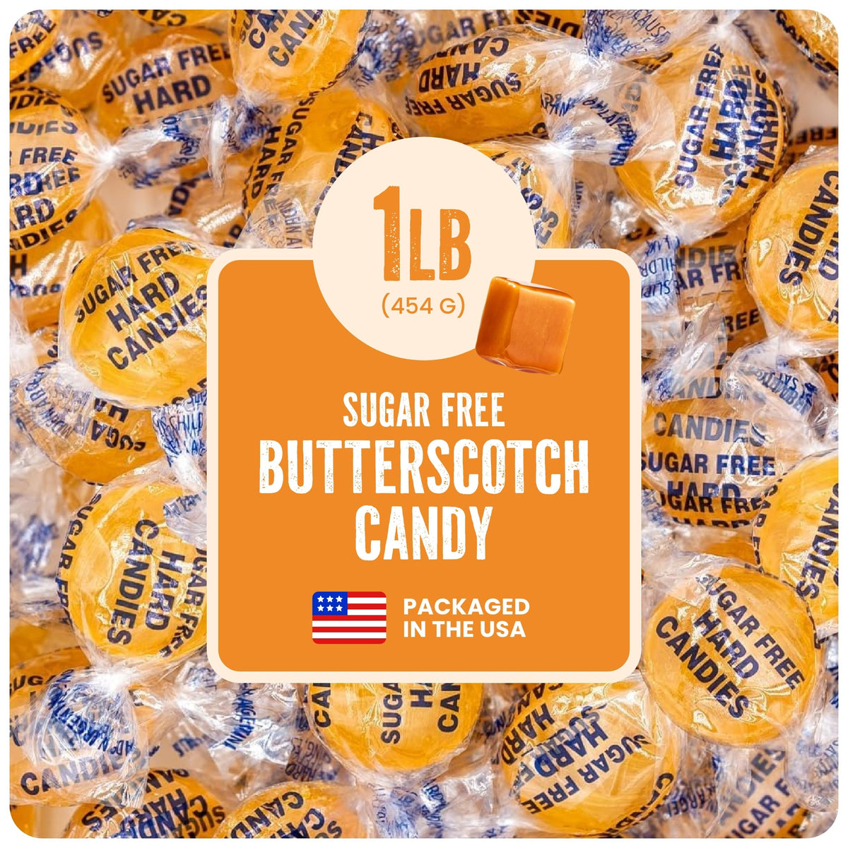 Cambie sugar-free butterscotch hard candy 1 lb pack for sugar-free snacking