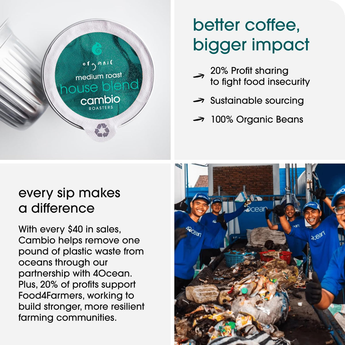 Cambio Roasters 60-count packaging illustrating value and convenience for coffee lovers