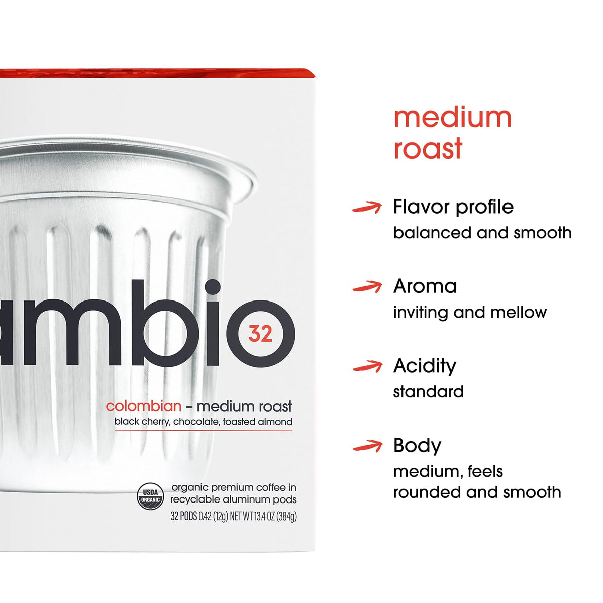 Cambio Roasters aluminum pod with BPA-free lining preserving freshness and oils.