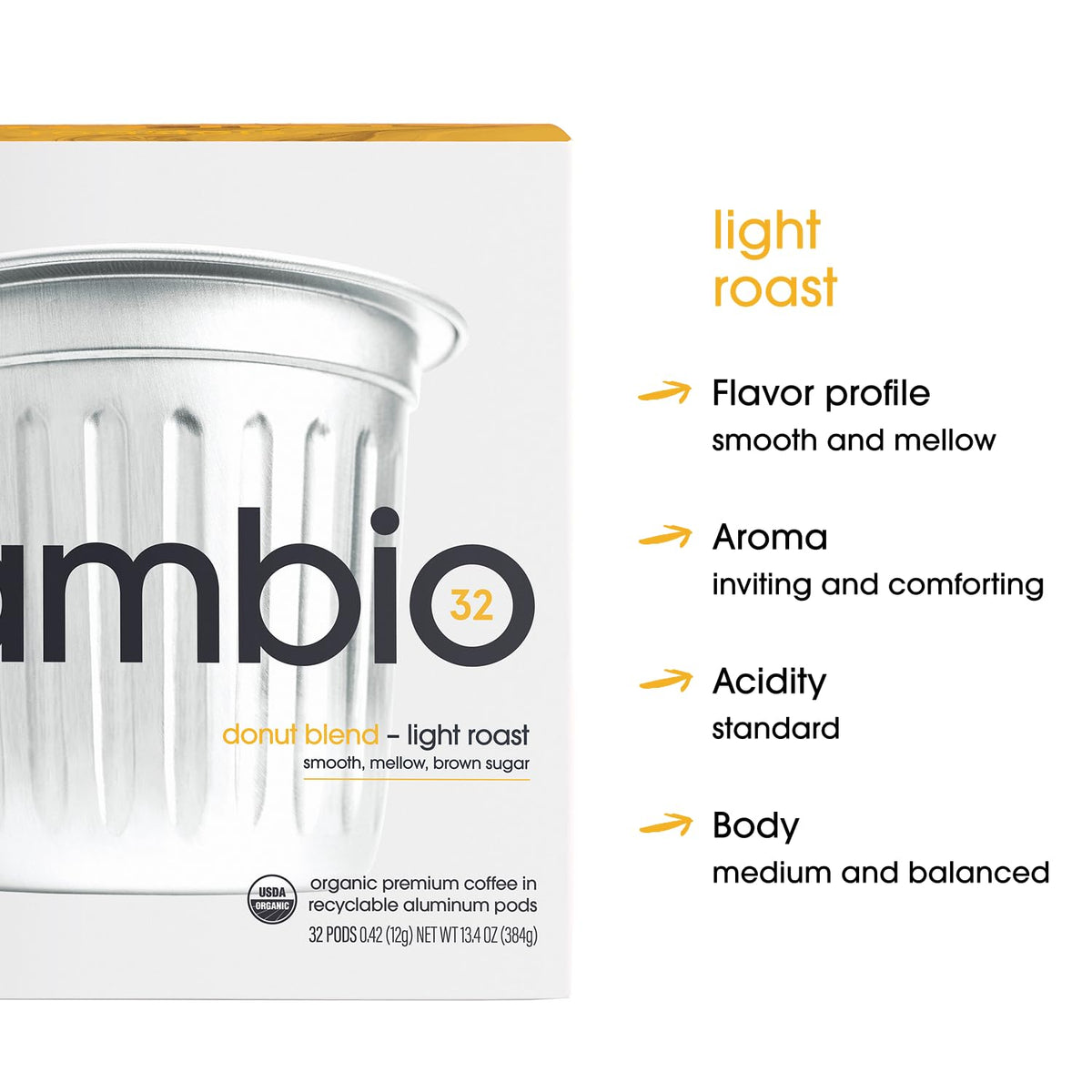 Cambio Roasters donut blend brew cup showcases balanced flavor and long-lasting freshness.