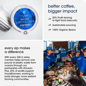 Cambio Roasters sustainable mission with Food4Farmers support in every cup
