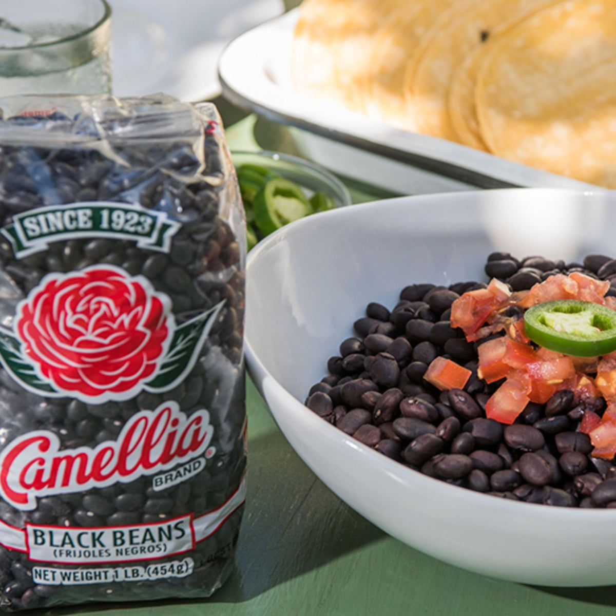 Camellia Brand black beans add protein and fiber to everyday meals.