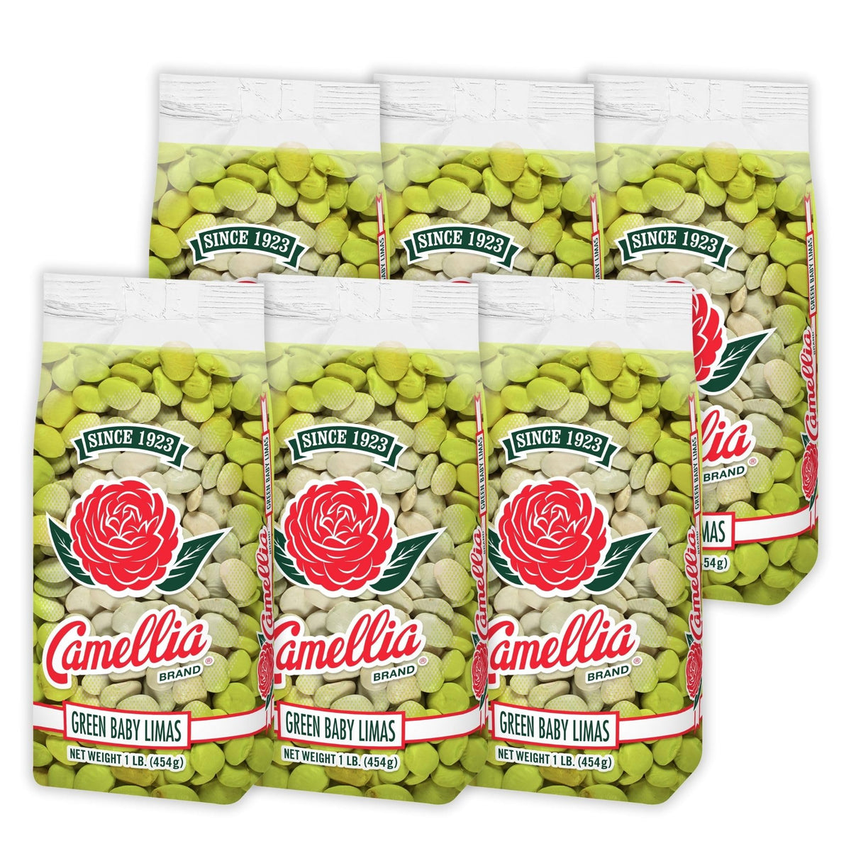Camellia Brand dried green baby lima beans pack for versatile meals