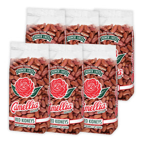 Camellia Brand dried red kidney beans in bulk packs for meal prep and cooking variety