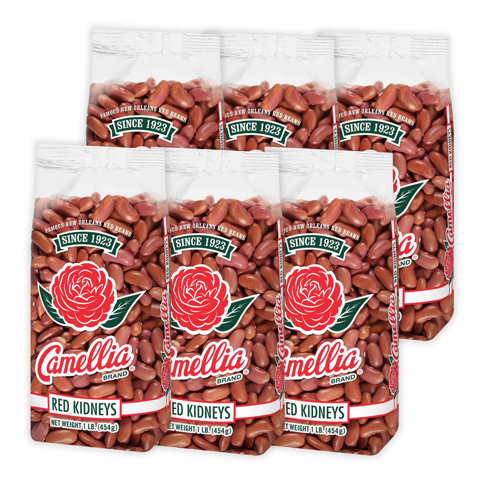 Camellia Brand dried red kidney beans in bulk packs for meal prep and cooking variety