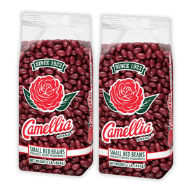 Camellia Brand dried small red beans in a bag, ideal for red beans and rice.