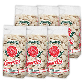 Camellia Brand Lima beans in a bag show premium dried beans for everyday cooking