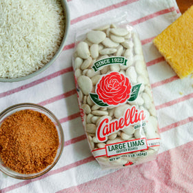 Camellia Brand Lima beans for a Kentucky burgoo-style dish offer rustic nourishment