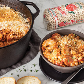 Camellia Brand navy beans for meal prep and weeknight dinners with protein-ready versatility.