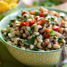 Camellia Brand dried peas highlighting high protein and fiber in meals.