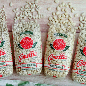 Camellia Brand vegan protein-rich lima beans add plant-based protein.