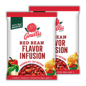 Camellia Red Bean Flavor Infusion Seasoning pack shot for quick, authentic Cajun flavor.