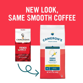 Cameron's Coffee 100% Arabica beans close-up for premium quality at home