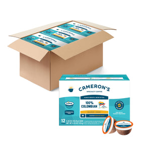 Cameron's Coffee Colombian EcoPods pack front for quick single-serve mornings.