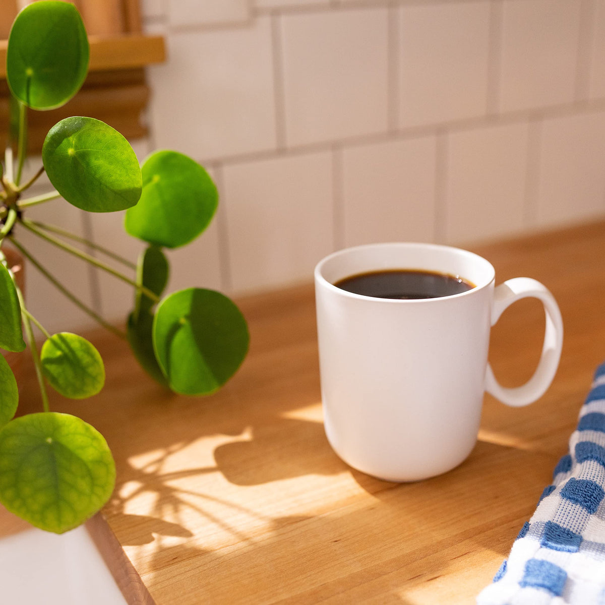 12-ounce bag on a kitchen counter ready for daily caffeine