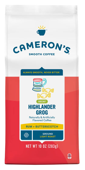 Cameron's Coffee roasted ground bag ready for home brewing.