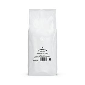 Close-up of Cameron's Jamaican Me Crazy beans showing rich caramel vanilla notes.