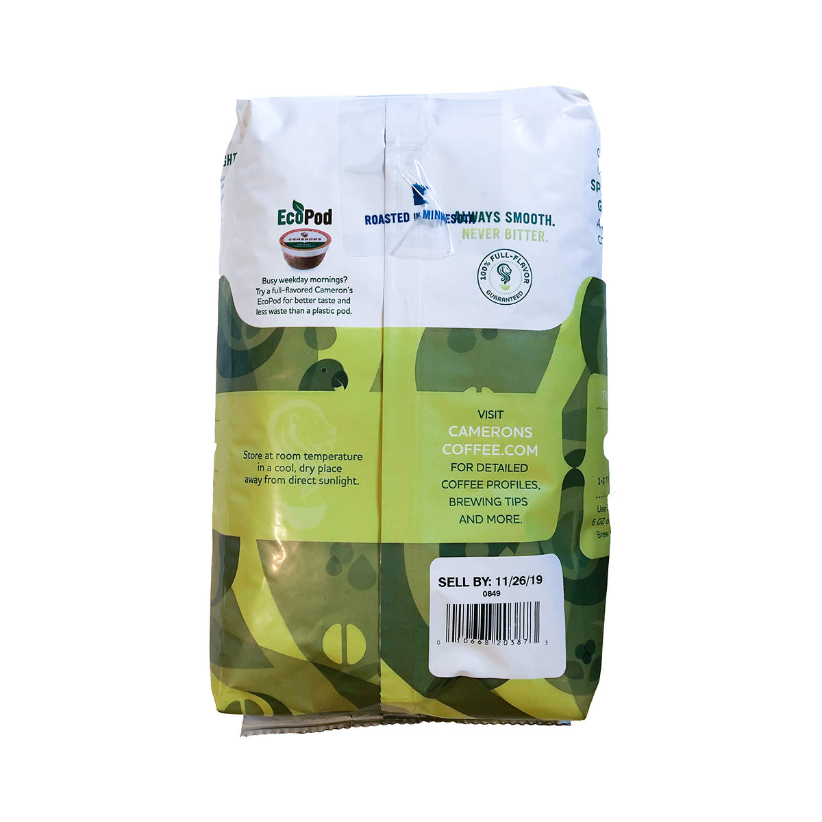 Front packaging view of Velvet Moon 32-ounce bag emphasizing convenience and value.