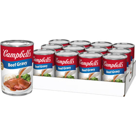 Campbell's Beef Gravy can front view with rich stock for quick weeknight meals.