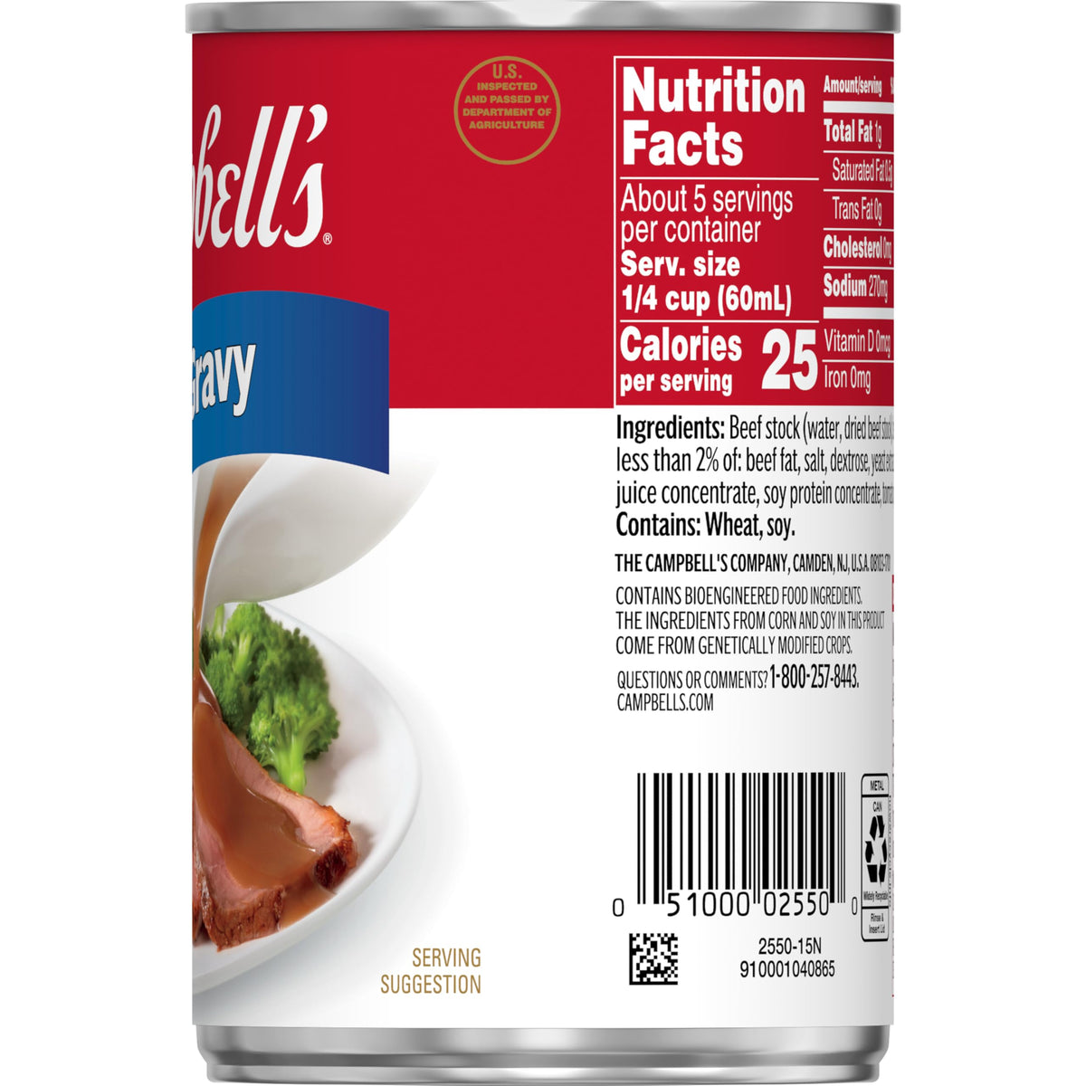 Campbell's Beef Gravy with real beef stock enhances family dinners.