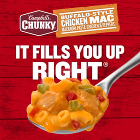 Campbell’s Chunky Buffalo-Style Chicken Mac Soup with red peppers, flavor nod to Southern comfort