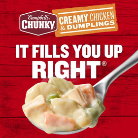 Campbell's Chunky campfire-ready soup warms outdoor meals.