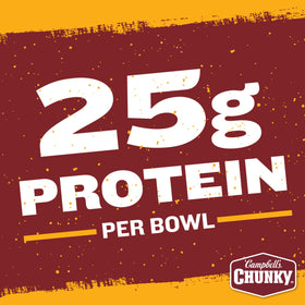 Campbell's Chunky Chili hot and spicy beef and pork meet peppers for bold flavor.