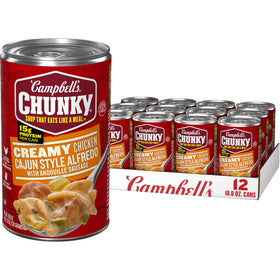 Campbell's Chunky creamy chicken Cajun Alfredo can for a hearty meal.