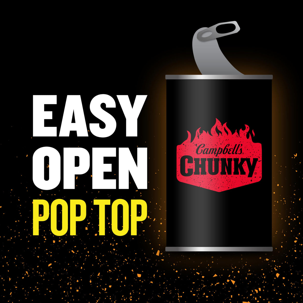 Campbell's Chunky Ghost Pepper Chicken Noodle Soup chunky chicken pieces deliver protein