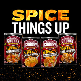 Campbell's Chunky Ghost Pepper Chicken Noodle Soup game day dinner idea