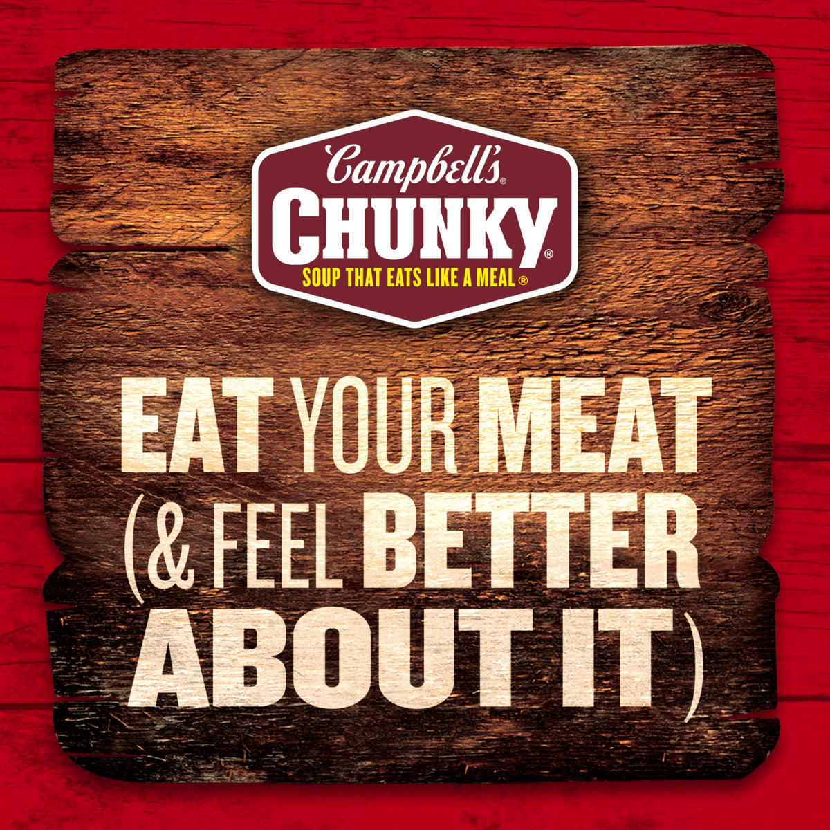 Campbell’s Chunky Healthy Request Beef Soup plated with sides for lunch.