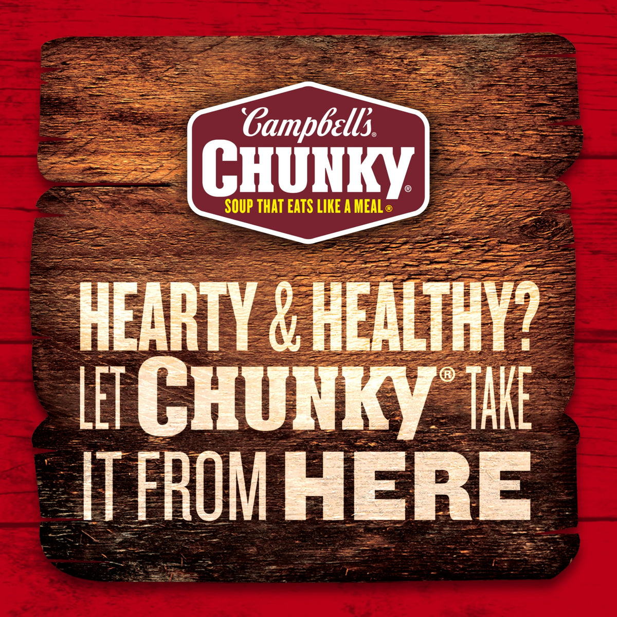 Pouring Campbell's Chunky soup into a bowl for a quick lunch.