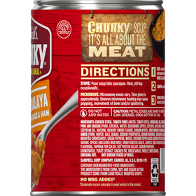 Recyclable Campbell’s can promotes easy disposal after a hearty meal.