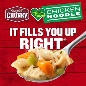 Soup ready to heat in microwave in Campbell's Chunky Chicken Noodle Soup