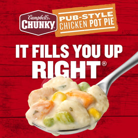 Campbell’s Chunky Pub-Style Chicken Pot Pie Soup can as a pantry staple for lunches.