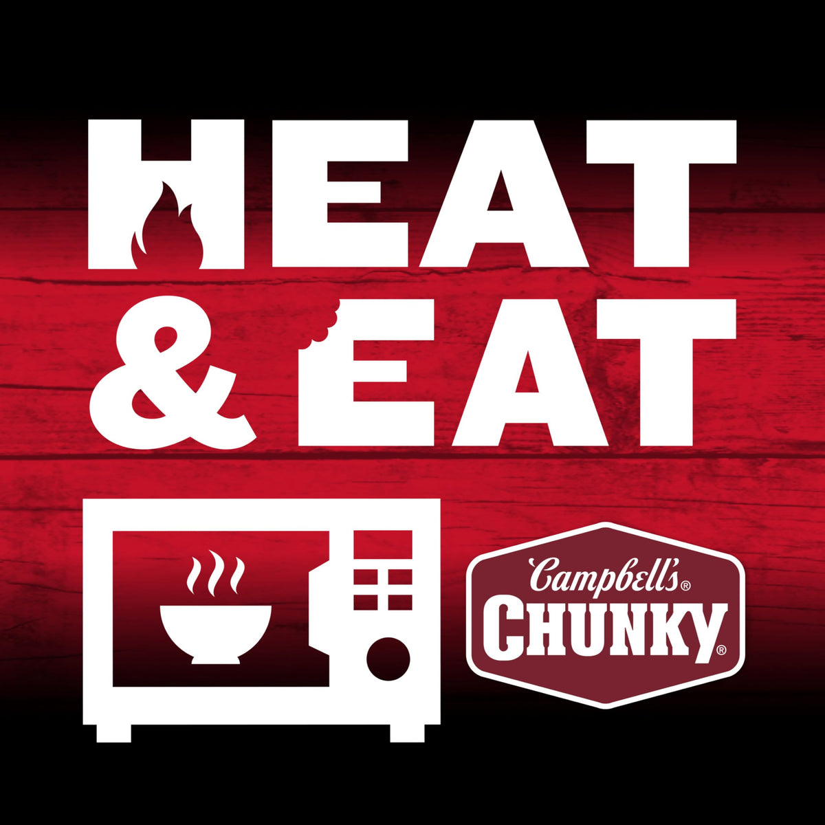 Microwave-ready Campbell's Chunky Spicy Chicken Noodle Soup in a bowl