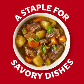 Campbell's Condensed Beef Broth label closeup; clean ingredient list and no HFCS.