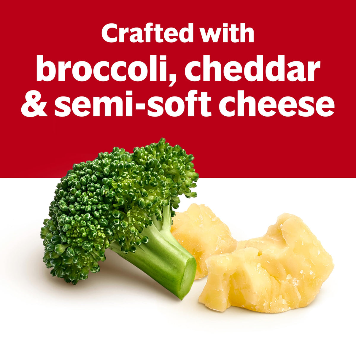 Microwave-ready Campbell's soup heats in minutes for a comforting bowl.
